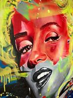 Abstract olieschilderij - Carel B. - 'Marilyn Monroe' - LOVE, Antiek en Kunst, Ophalen of Verzenden