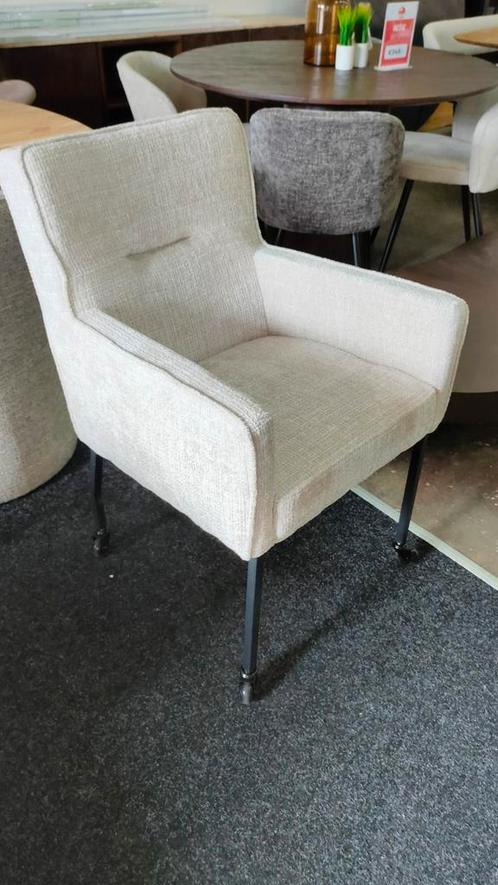 ⚠️️LET OP️⚠️John Miller Eetkamerstoel Zeru  Taupe/Beige, Huis en Inrichting, Stoelen, Nieuw, Vijf, Zes of meer stoelen, Hout, Kunststof