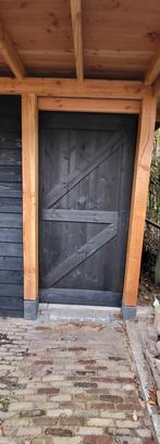 Mooi zwarte deur geschikt voor schuifsysteem, Tuin en Terras, Schuttingen, Nieuw, Ophalen of Verzenden