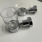 Dornbracht drinkglas + wandhouder TARA badkamergarnituur, Doe-het-zelf en Verbouw, Sanitair, Ophalen of Verzenden, Nieuw, Chroom