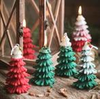 Kerstboom Kaarsenmal – Rood & Groen, Kaars of Zeep Maken, Hobby en Vrije tijd, Knutselen, Verzenden, Nieuw, Materiaal