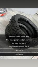 Nieuwe Michelin City Grip 2 Banden Set Vespa/Gilera, Ophalen of Verzenden, Nieuw, Algemeen, Band