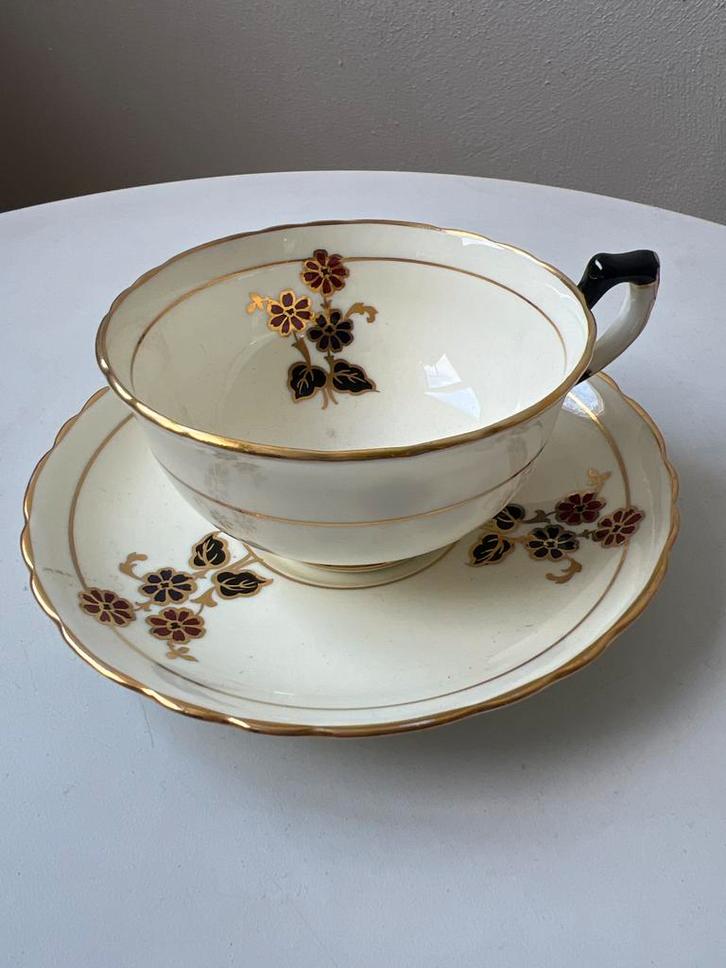 Kop & Schotel FLANT, Tuscan China, Huis en Inrichting, Keuken | Servies, Gebruikt, Kop(pen) en/of Schotel(s), Overige stijlen