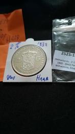 2 1/2 gulden wilhelmina grof haar kavel A, Verzenden, Zilver, Koningin Wilhelmina, Losse munt