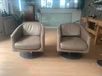 2 Natuzzi fauteuils, champange kleur model 2228 Liu, Huis en Inrichting, Fauteuils, Ophalen, Strak, past in zowel modern als landelijk interieur, sjiek!