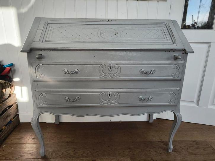 Brocante elegante secretaire bureau, Huis en Inrichting, Kasten | Secretaires, Zo goed als nieuw, Ophalen