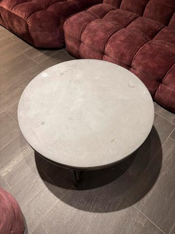 Ronde salontafel | Betonlook | Ø 80 cm | Industriële stijl beschikbaar voor biedingen