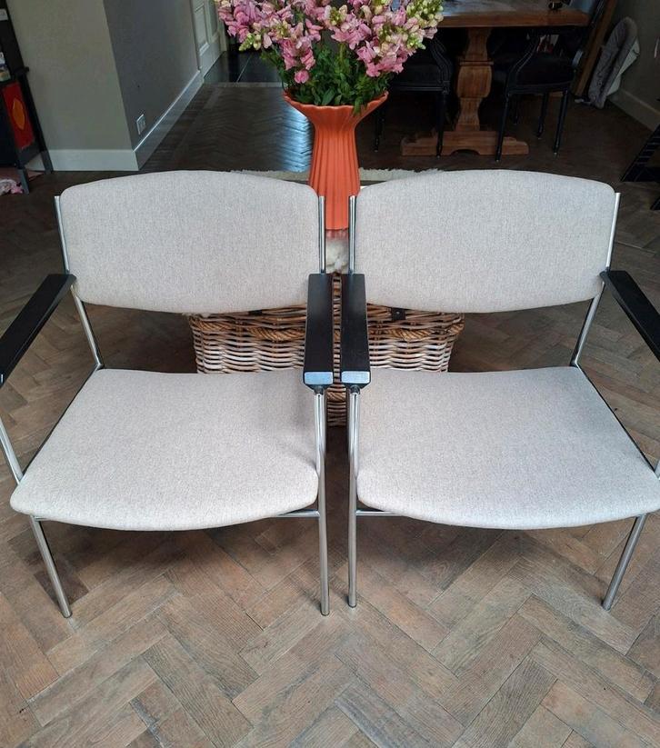 Gijs van der Sluis fauteuils, Huis en Inrichting, Fauteuils, Zo goed als nieuw, 50 tot 75 cm, Minder dan 75 cm, Ophalen