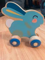 Petit Monkey Houten Konijn - Duwdier, Ophalen of Verzenden, Zo goed als nieuw, Duw- of Trekspeelgoed