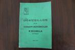 Zündapp Bella R203 1957 motorroller ersatzteil liste scooter, Ophalen of Verzenden, Overige merken