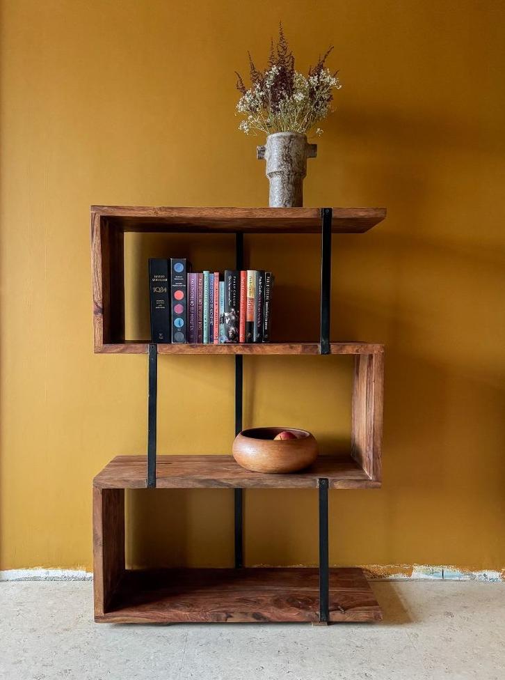 Moderne open wandkast, Huis en Inrichting, Kasten | Wandmeubels, Zo goed als nieuw, 100 tot 150 cm, Minder dan 150 cm, 25 tot 50 cm