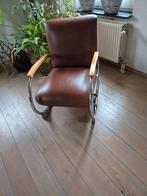 Vintage relaxstoel Tubax Vilvoure, Huis en Inrichting, Ophalen, Gebruikt, Bruin, Vintage