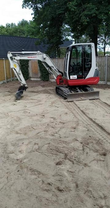Tuin ontruiming/ tuin egaliseren/levering zand/puin/ beschikbaar voor biedingen