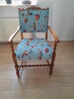 Biedermeier arm leun stoelen 2 stuks nieuwe bekleding, Ophalen