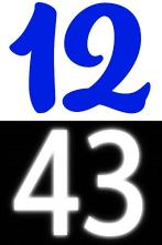 Cijfers/Letters voor huisnummer, brievenbus kliko container, Verzenden, Nieuw