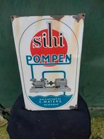 Origineel emaille bord Sihi pompen., Antiek en Kunst, Antiek | Emaille, Ophalen of Verzenden