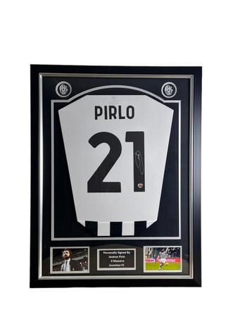 Andrea Pirlo Gesigneerd Ingelijst Voetbalshirt Juventus 