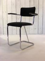 Vintage stoel met chromen buisframe, Huis en Inrichting, Stoelen, Vijf, Zes of meer stoelen, Metaal, Gebruikt, Vintage