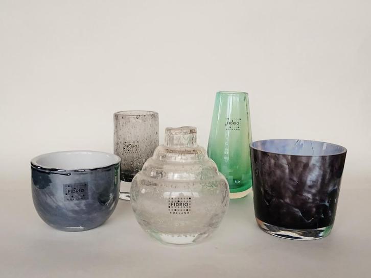 Vaas Sfeerlicht Schaal (5) Fidrio, Antiek en Kunst, Antiek | Glas en Kristal, Ophalen of Verzenden