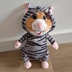 Knuffel AH hamster dierendag panter zebra grijs zwart K4571, Ophalen of Verzenden, Zo goed als nieuw