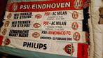 PSV Sjaals, Vlaggetjes, Muts en 2 hoedjes. Gebruikt, '01-'05, Ophalen of Verzenden, Gebruikt, PSV, Vaantje of Sjaal