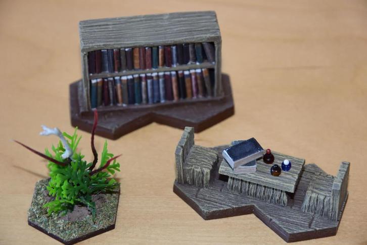 Gloomhaven 102-delig terrein set gemaakt van hars, Hobby en Vrije tijd, Gezelschapsspellen | Bordspellen, Zo goed als nieuw, Een of twee spelers