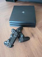 PlayStation 4 Pro 1TB - Complete Set met 2 controllers, Spelcomputers en Games, Spelcomputers | Sony PlayStation 4, Ophalen, Gebruikt