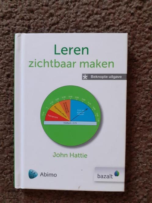 John Hattie - Leren zichtbaar maken, Boeken, Studieboeken en Cursussen, Zo goed als nieuw, HBO, Alpha, Ophalen of Verzenden