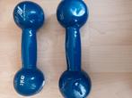 Gewichten 2x 3kg blauw. Gebruikt., Ophalen, Gebruikt, Dumbbell
