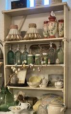 Brocante houten open rek - wandrek - boekenkast, Antiek en Kunst, Ophalen