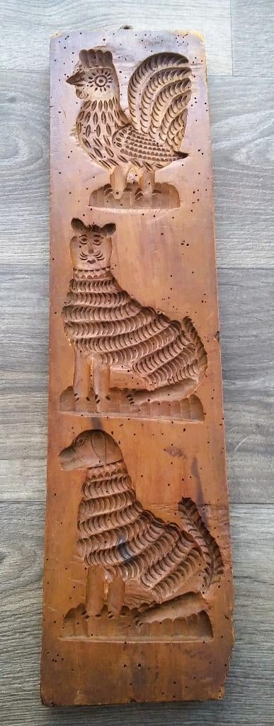 19 de eeuw Grote Koekplank Speculaasplank Volkskunst, Ophalen of Verzenden