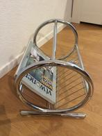 vintage chroom tijdschriftenhouder 41,5 x 28,5 x 33 cm, Huis en Inrichting, Woonaccessoires | Krantenbakken en Lectuurbakken, Ophalen of Verzenden