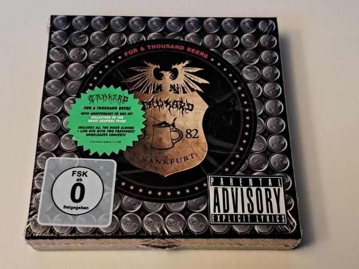 7xCD+DVD  Tankard ‎– For A Thousand Beers  BOXSET, Cd's en Dvd's, Cd's | Hardrock en Metal, Nieuw in verpakking, Boxset, Ophalen of Verzenden