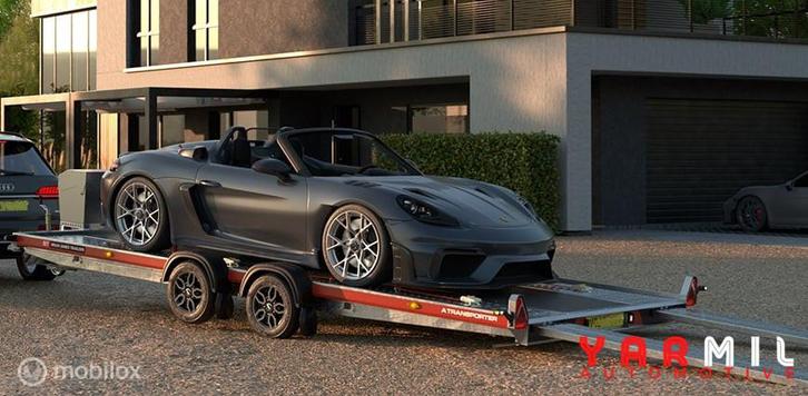 Brian James A4 TRANSPORTER 5Mx2M 3000kg Licht metalen velgen, Auto diversen, Aanhangers en Bagagewagens, Gebruikt