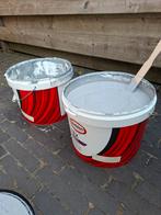 Glidden Tex matt Muurverf RAL7040, Doe-het-zelf en Verbouw, Verf, Beits en Lak, Ophalen of Verzenden, Zo goed als nieuw, Grijs
