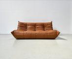Togo Sofa, Brown Leather attributed to Ducaroy Ligne Roset., Nieuw, Ophalen of Verzenden