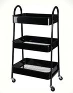 Zwarte trolley met 3 lagen, Ophalen of Verzenden, Nieuw