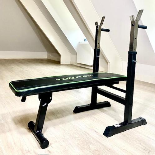 Halterbankje - Bench/flat press - Weight bench Tunturi nieuw, Sport en Fitness, Fitnessapparatuur, Nieuw, Krachtstation, Armen