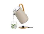 Silvercrest waterkoker beige 1,7 liter, 1 tot 2 liter, Ophalen of Verzenden, Zo goed als nieuw, Rvs
