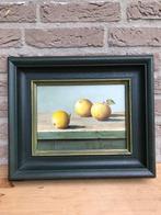 Schilderij olieverf HP Steegman Appels stilleven certificaat, Antiek en Kunst, Ophalen of Verzenden