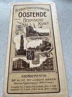 Spoorkaart Belgie 1910, Ophalen of Verzenden, Gebruikt, Trein, Kaart of Prent