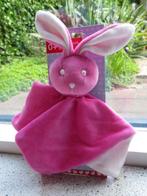 Knuffeldoek konijn merk Bambino Kruidvat fuchsia roze / wit, Kinderen en Baby's, Speelgoed | Knuffels en Pluche, Ophalen of Verzenden