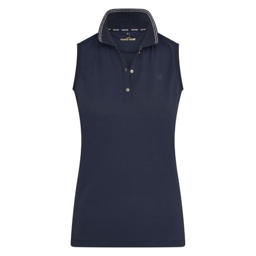 Euro Star Poloshirt Mouwloos Navy L en Xl, Dieren en Toebehoren, Paardrijkleding, Nieuw, Dames, Bovenkleding, Dressuur, Ophalen of Verzenden