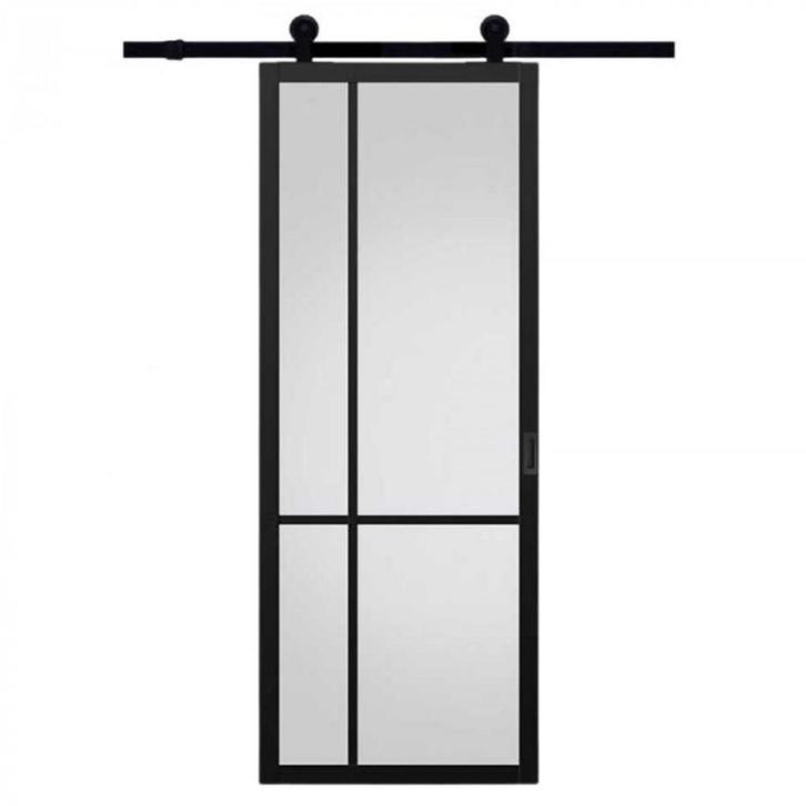 Svedex schuifdeur 93 x 231,5 (helder glas), Doe-het-zelf en Verbouw, Deuren en Horren, Zo goed als nieuw, Binnendeur, 215 cm of meer