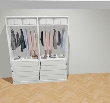 Ikea Pax Kast met Schuifdeuren - Mat Wit beschikbaar voor biedingen