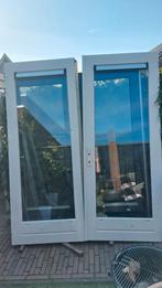 Dubbele openslaande deuren tuindeuren terrasdeuren, Ophalen, 120 cm of meer, 200 tot 215 cm, Glas