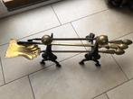 Antiek open haardstel op bokken, Antiek en Kunst, Ophalen of Verzenden, Koper