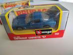 Bburago Chevrolet Corvette '97 , 1: 43, Ophalen of Verzenden, Nieuw, Auto, Overige merken