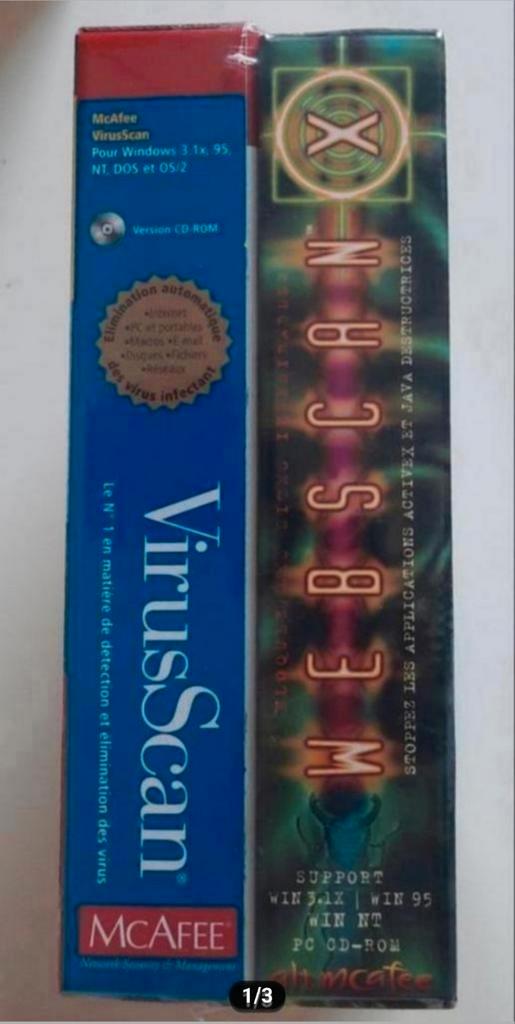 McAfee VirusScan & Webscan CD Rom Franstalig NIEUW! 1997, Computers en Software, Antivirus- en Beveiligingssoftware, Nieuw, Ophalen of Verzenden