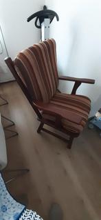 Vintage Stevige Stoel, Ophalen, Hout, Gebruikt, Minder dan 75 cm
